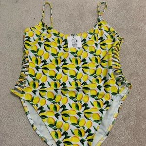 One Piece Lemon Bathing Suit - NWT